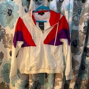 Retro Style Colorblock Windbreaker